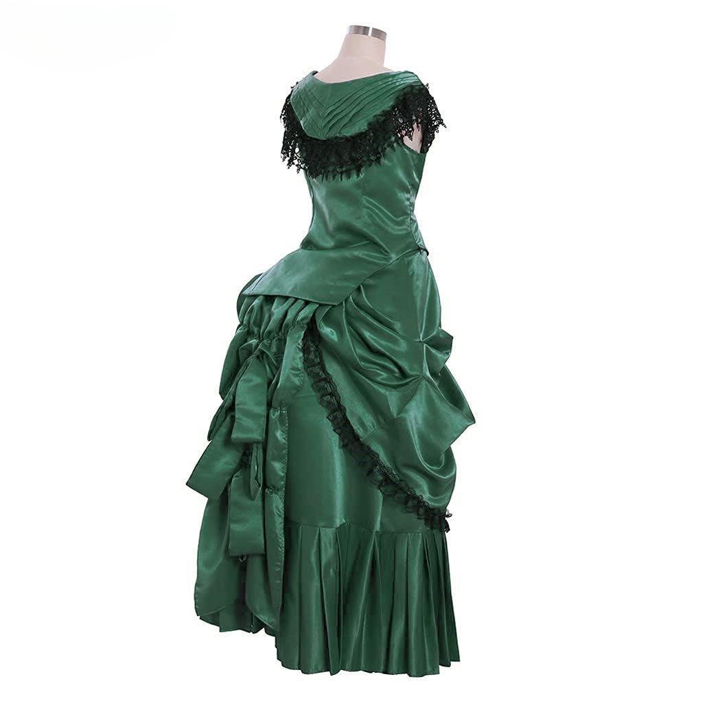 Elegant Victorian Bustle Gown | Astricos Gothic Georgian Dress for Masquerade and Reenactment - Astricos