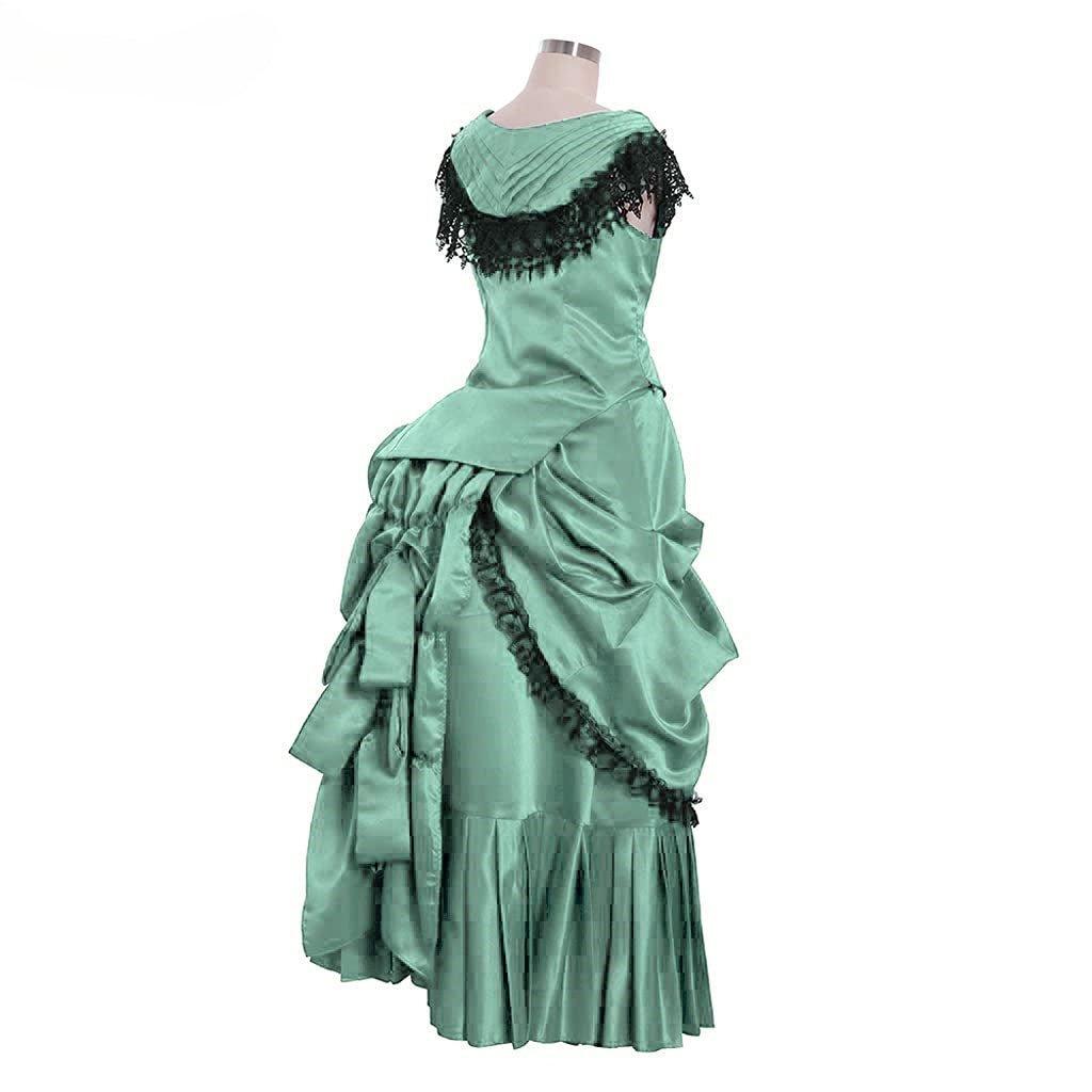 Elegant Victorian Bustle Gown | Astricos Gothic Georgian Dress for Masquerade and Reenactment - Astricos