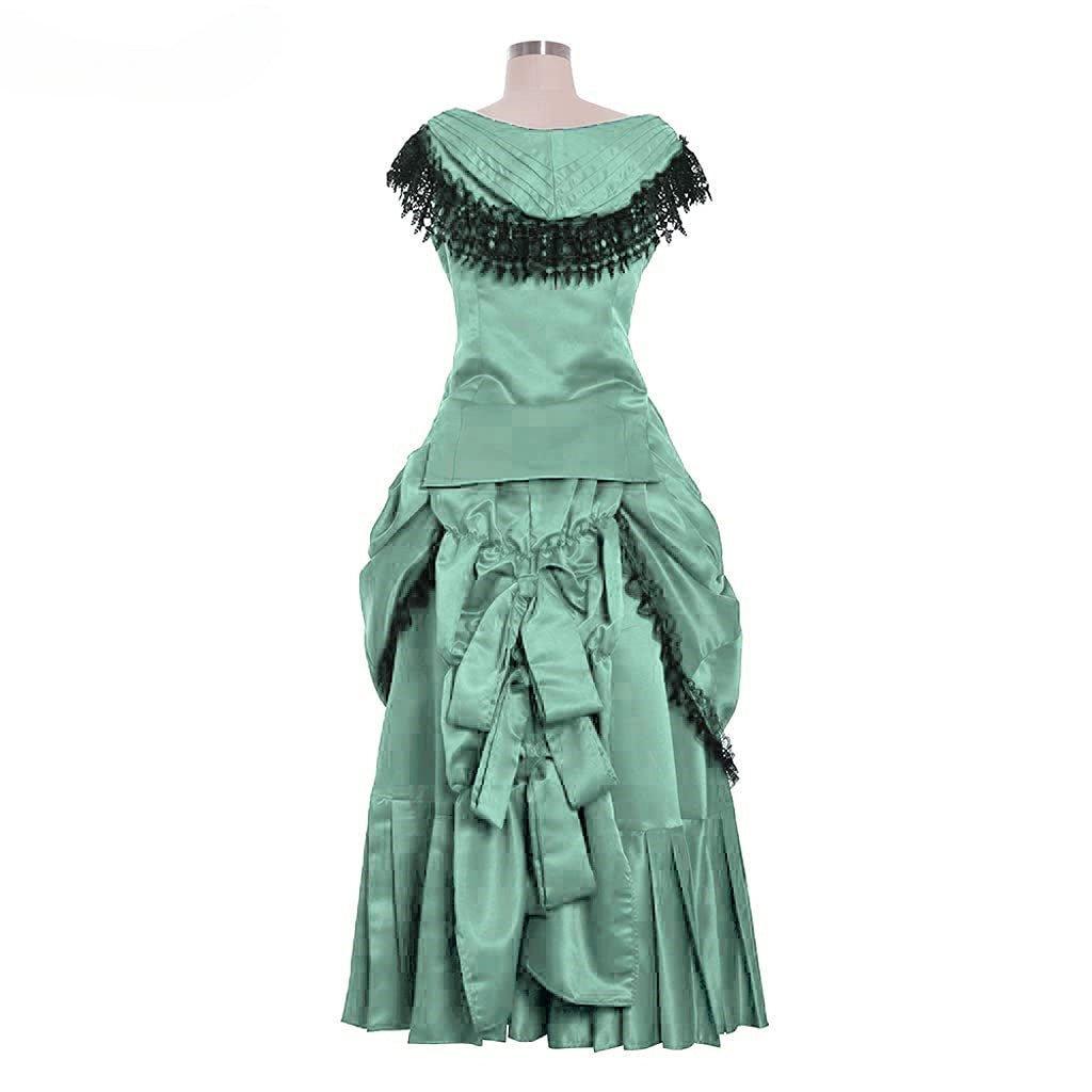 Elegant Victorian Bustle Gown | Astricos Gothic Georgian Dress for Masquerade and Reenactment - Astricos