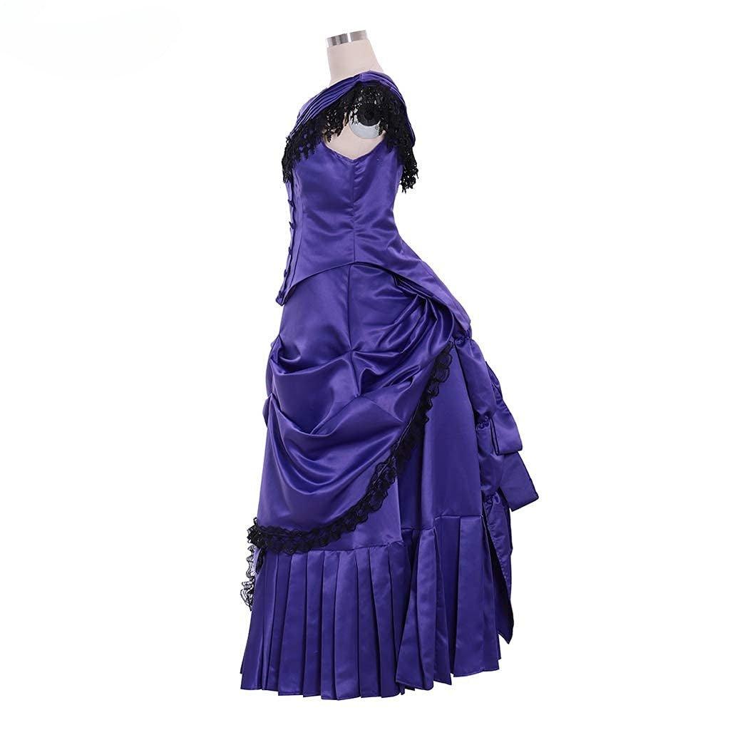 Elegant Victorian Bustle Gown | Astricos Gothic Georgian Dress for Masquerade and Reenactment - Astricos