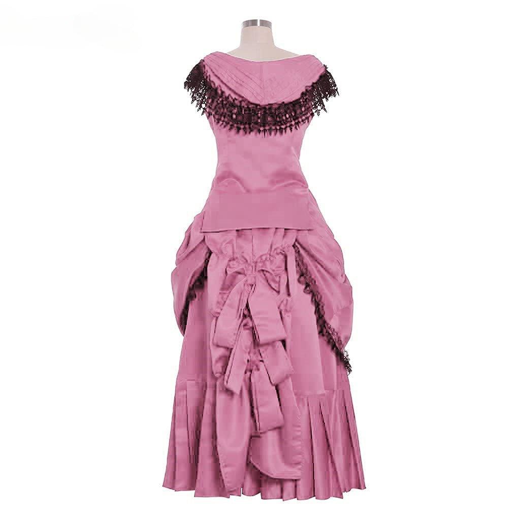 Elegant Victorian Bustle Gown | Astricos Gothic Georgian Dress for Masquerade and Reenactment - Astricos