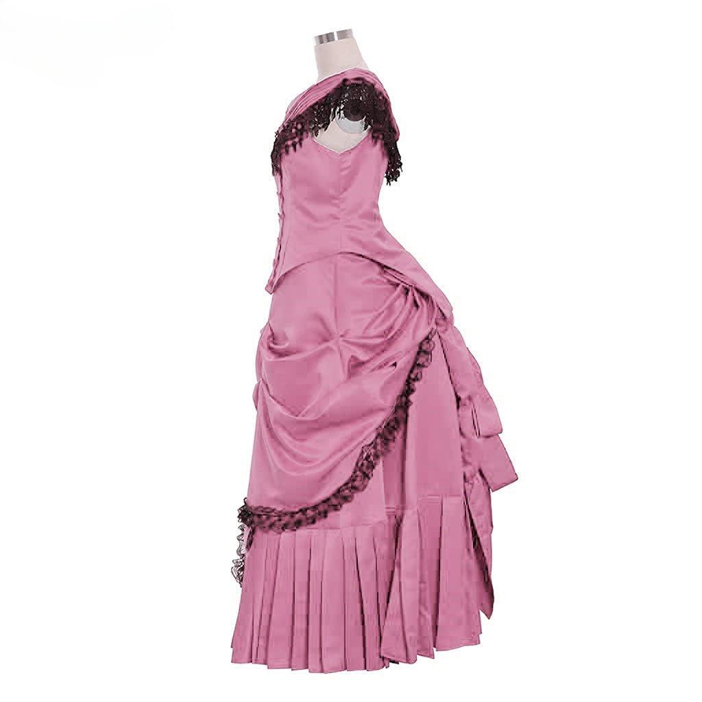 Elegant Victorian Bustle Gown | Astricos Gothic Georgian Dress for Masquerade and Reenactment - Astricos