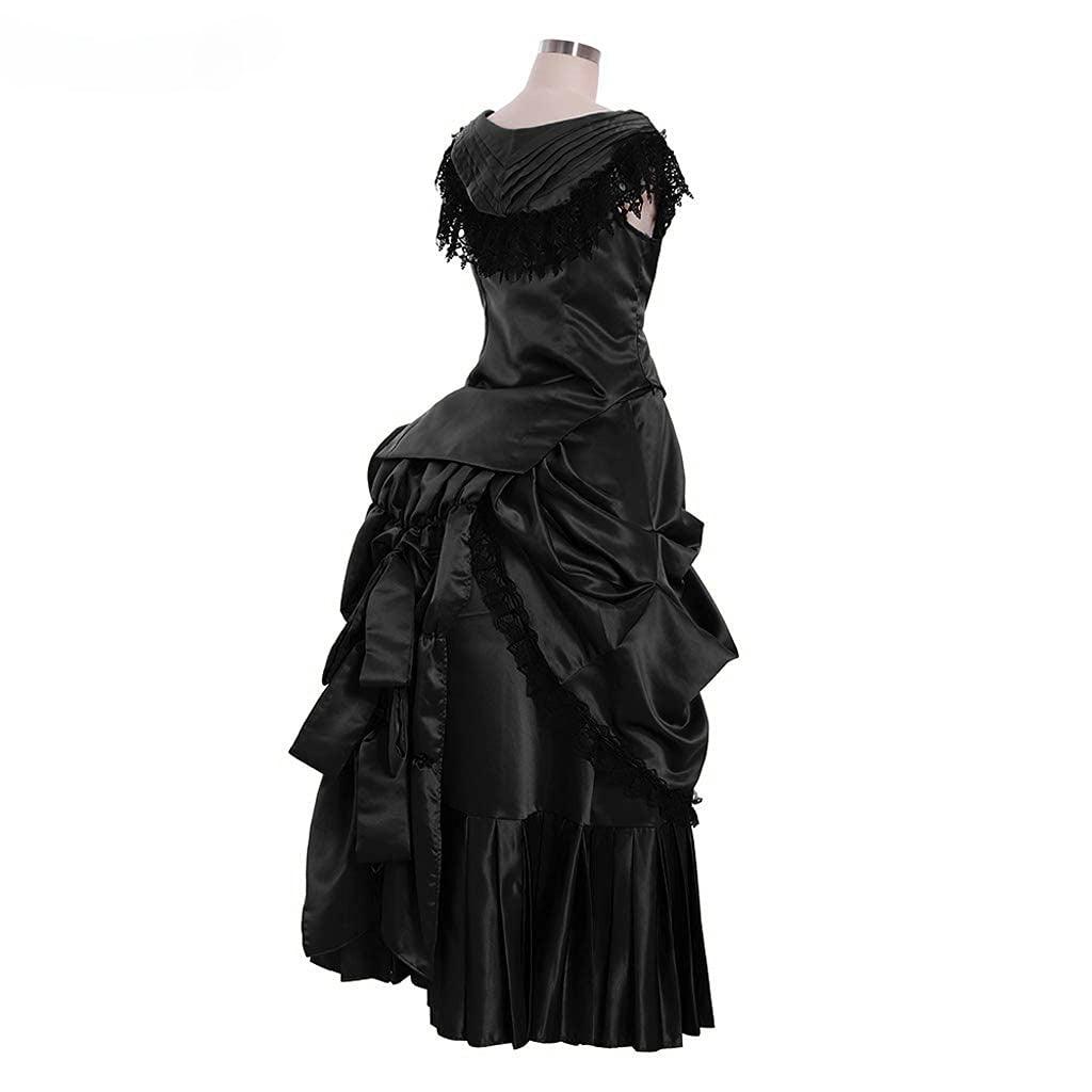 Elegant Victorian Bustle Gown | Astricos Gothic Georgian Dress for Masquerade and Reenactment - Astricos