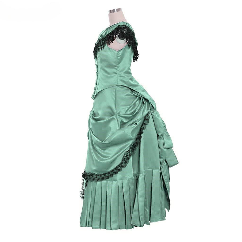 Elegant Victorian Bustle Gown | Astricos Gothic Georgian Dress for Masquerade and Reenactment - Astricos