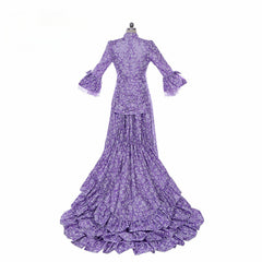 Elegant Astricos Gothic Purple Bustle Gown | Civil War Era Southern Belle Ball Dress for Special Occasions - Astricos