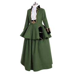 Elegant Astricos Women Cosplay Costume | Victorian Green Knight Dress for Masquerade & Daily Wear - Astricos