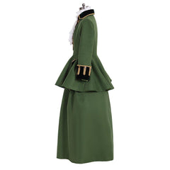 Elegant Astricos Women Cosplay Costume | Victorian Green Knight Dress for Masquerade & Daily Wear - Astricos