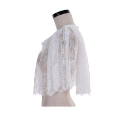 Elegant White Lace Bolero Shrugs for Women - Perfect Bridal Shawl and Evening Wrap - Astricos