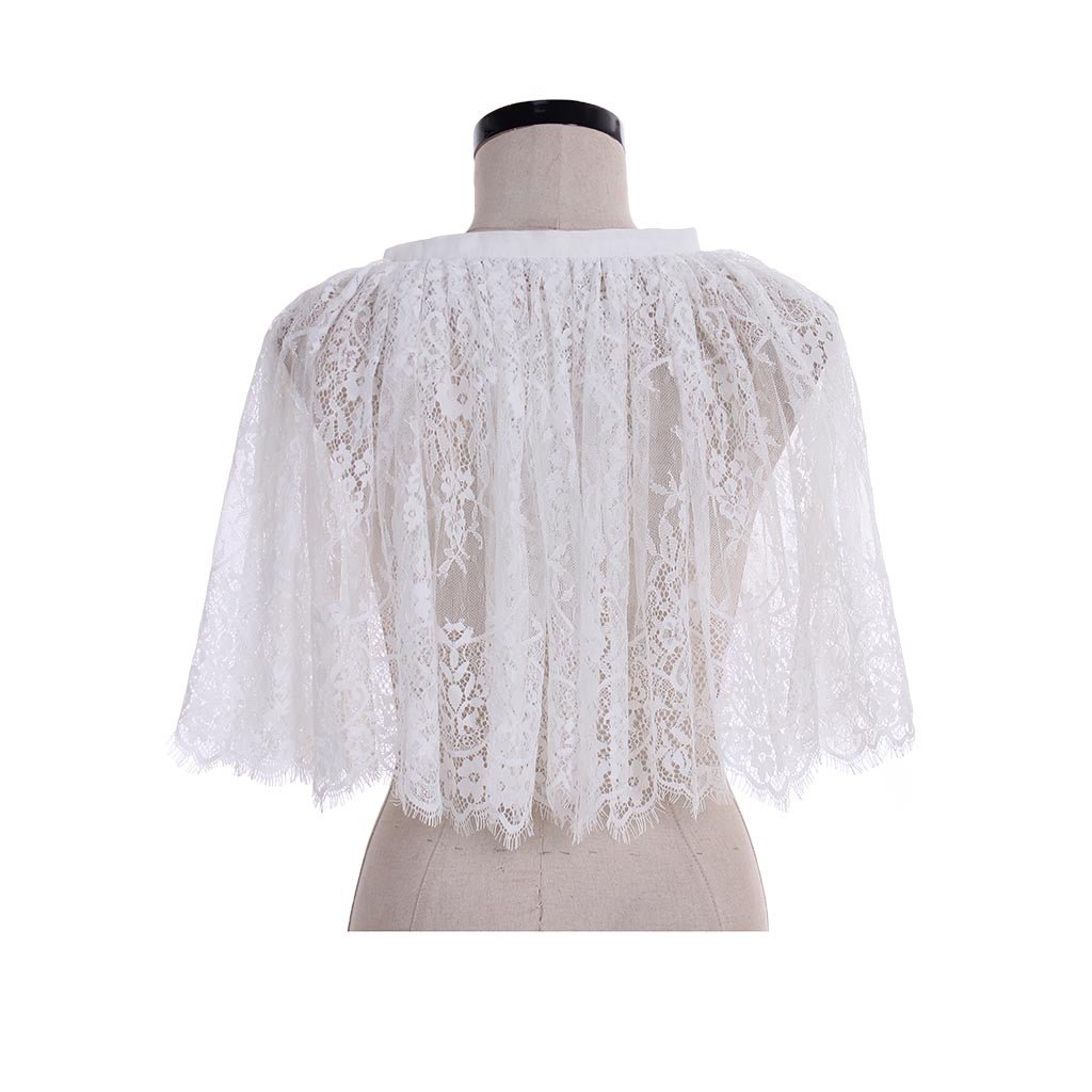 Elegant White Lace Bolero Shrugs for Women - Perfect Bridal Shawl and Evening Wrap - Astricos