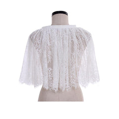 Elegant White Lace Bolero Shrugs for Women - Perfect Bridal Shawl and Evening Wrap - Astricos