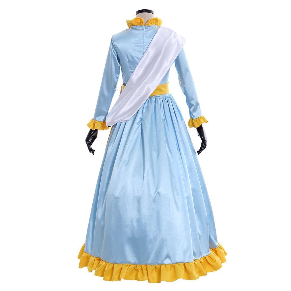 Astricos Mrs. Banks Blue Ball Gown Costume | Timeless Movie Cosplay Dress for Halloween - Astricos