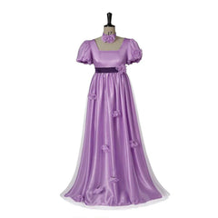 Women Astricos Cosplay Costume Purple Dress - A Majestic Regency Princess Ball Gown - Astricos