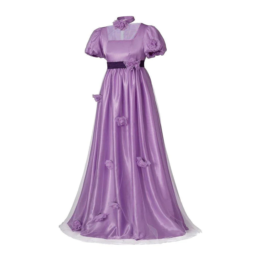 Women Astricos Cosplay Costume Purple Dress - A Majestic Regency Princess Ball Gown - Astricos