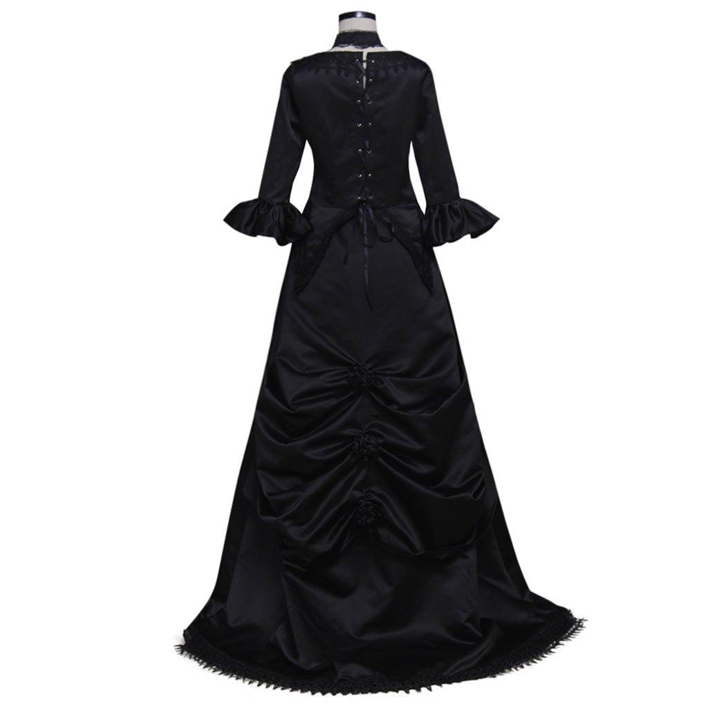 Women’s Astricos Black Gothic Victorian Dress | Plus Size Renaissance Costume - Astricos