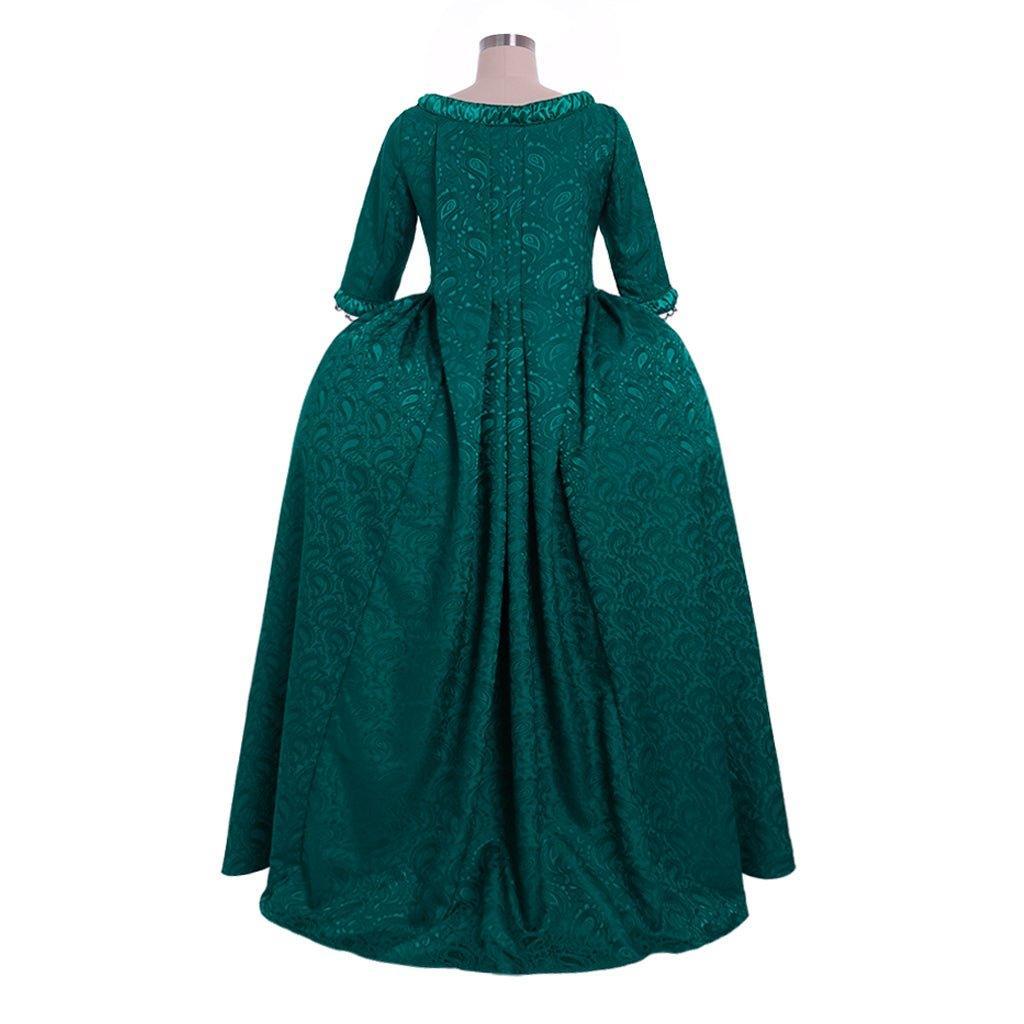 Women's Astricos Claire Fraser's Green Ball Gown Costume | Vintage Rococo Dress for Cosplay and Events - Astricos