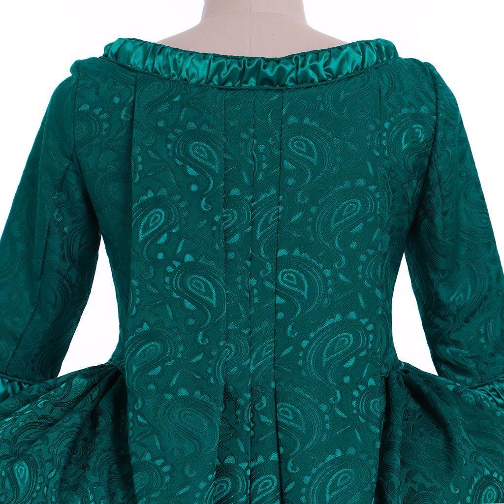 Women's Astricos Claire Fraser's Green Ball Gown Costume | Vintage Rococo Dress for Cosplay and Events - Astricos