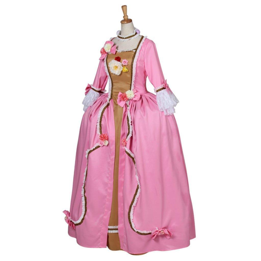 Women's Astricos Gothic Evening Rococo Ball Gown in Pink | Perfect for Victorian, Renaissance, and Princess Themed Events - Astricos