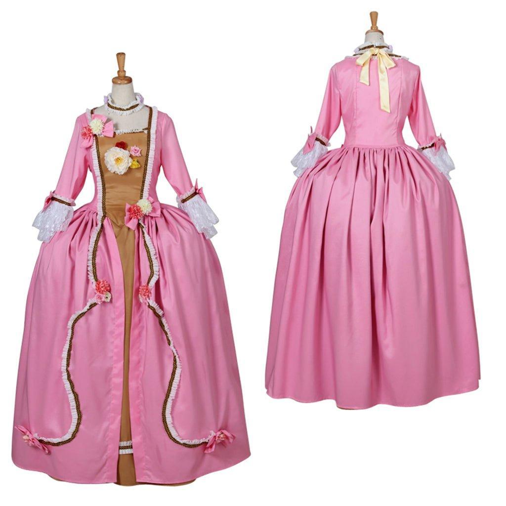 Women's Astricos Gothic Evening Rococo Ball Gown in Pink | Perfect for Victorian, Renaissance, and Princess Themed Events - Astricos