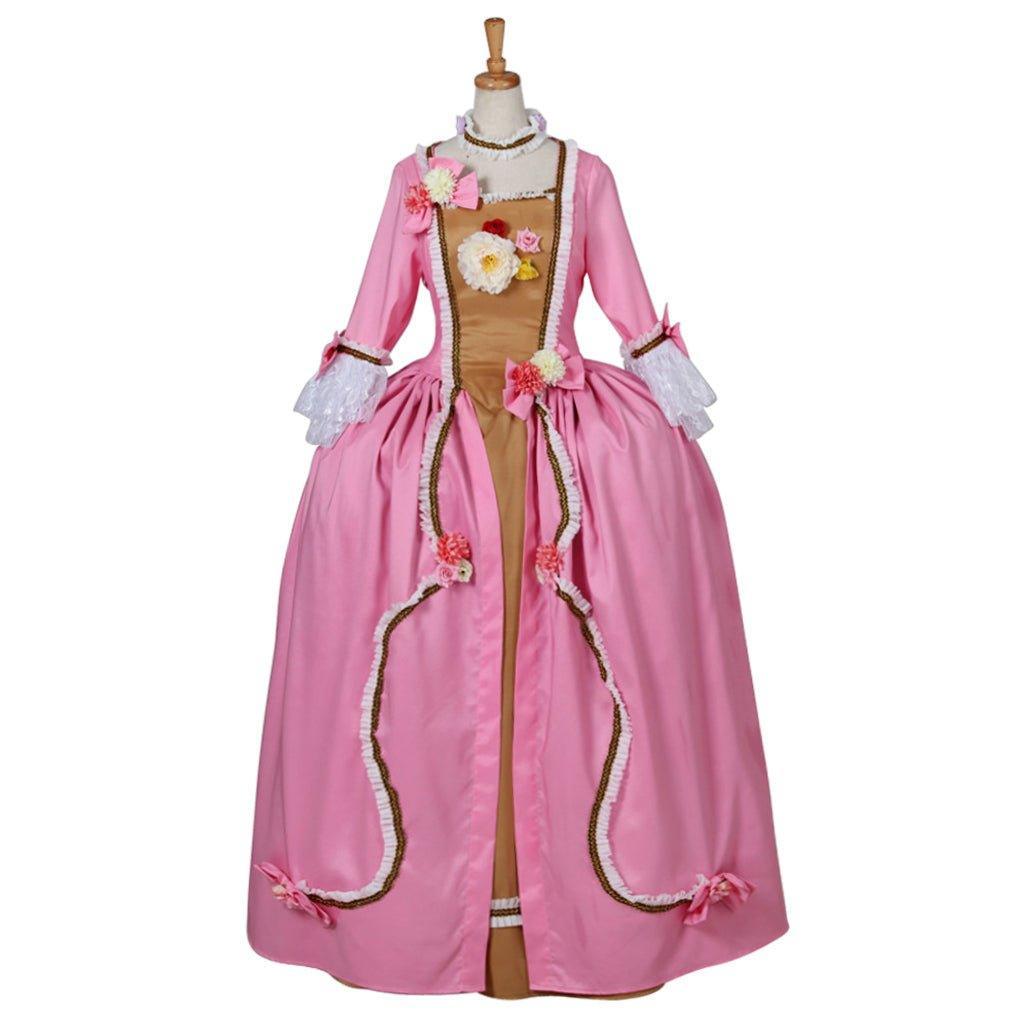 Women's Astricos Gothic Evening Rococo Ball Gown in Pink | Perfect for Victorian, Renaissance, and Princess Themed Events - Astricos