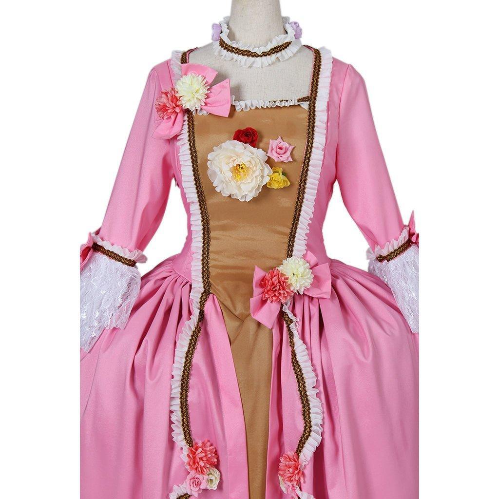 Women's Astricos Gothic Evening Rococo Ball Gown in Pink | Perfect for Victorian, Renaissance, and Princess Themed Events - Astricos