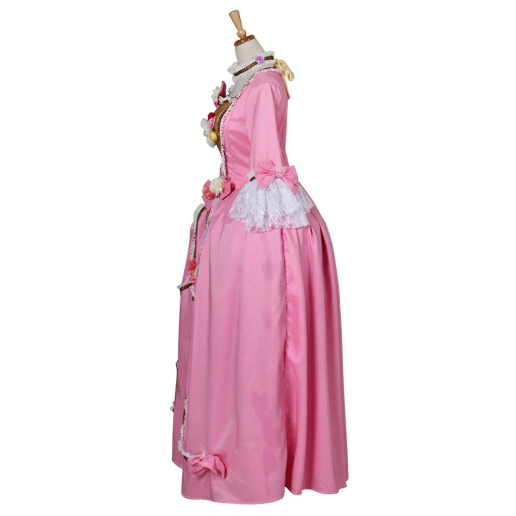 Women's Astricos Gothic Evening Rococo Ball Gown in Pink | Perfect for Victorian, Renaissance, and Princess Themed Events - Astricos