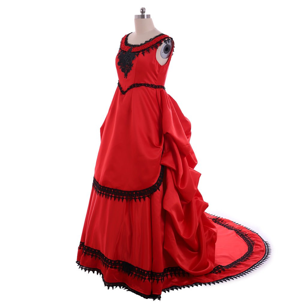 Women’s Historical Civil War Southern Belle Victorian Bustle Dress | Astricos Gothic Vampire Costume - Astricos