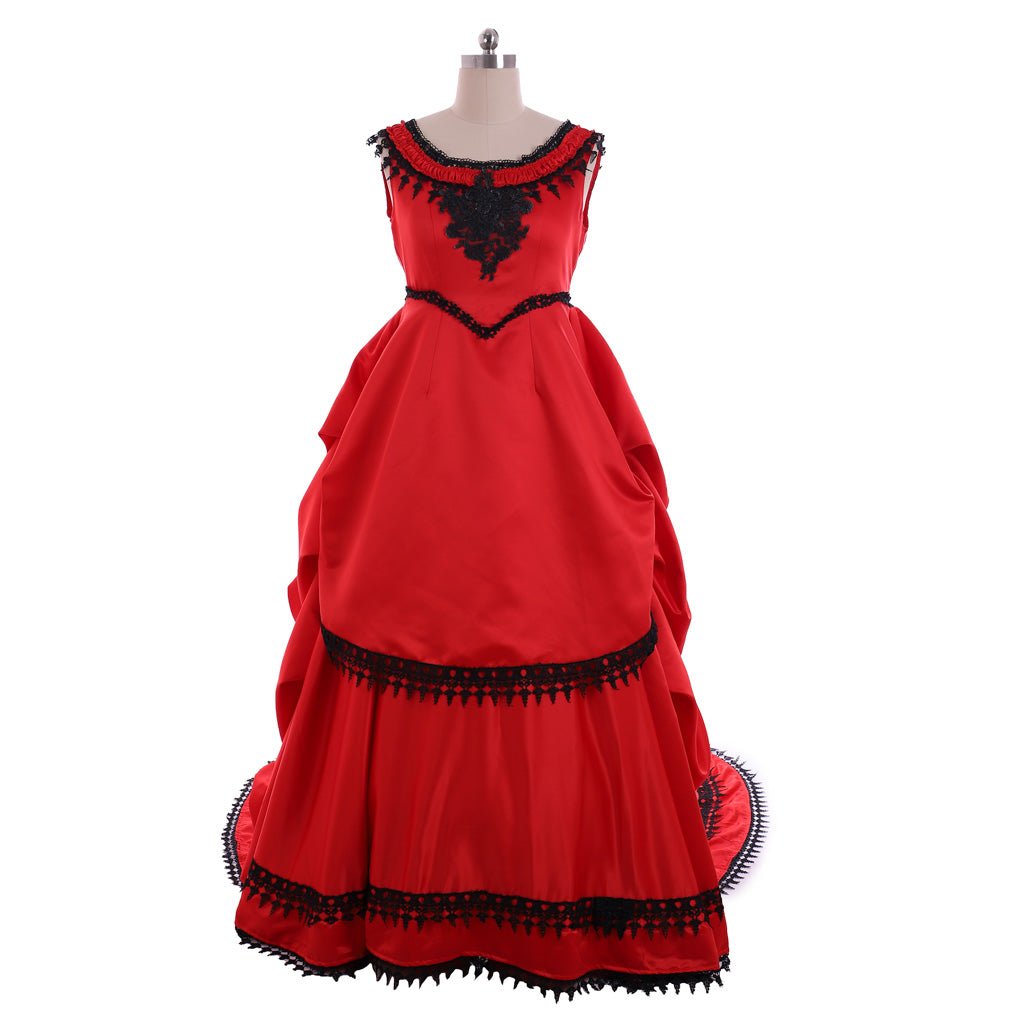 Women’s Historical Civil War Southern Belle Victorian Bustle Dress | Astricos Gothic Vampire Costume - Astricos