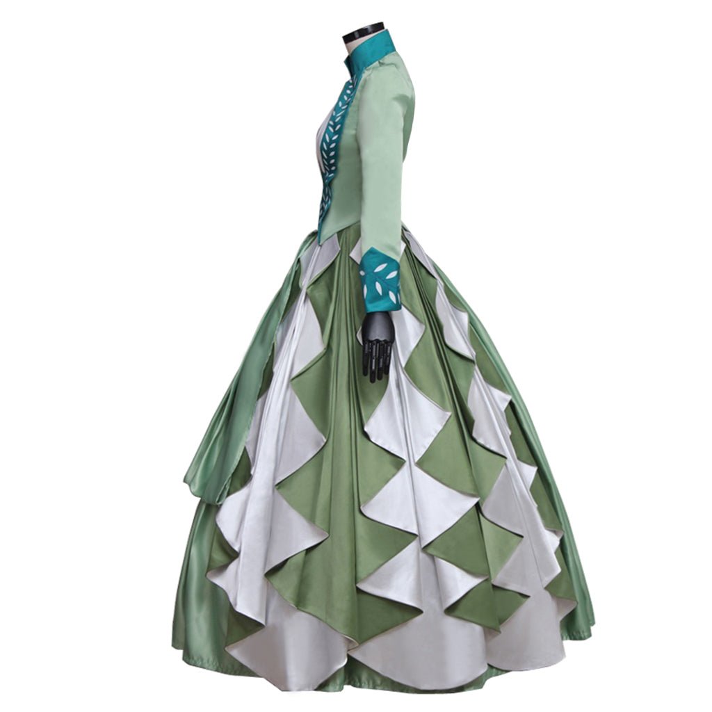 Women's Astricos Green Victorian Bustle Dress Cosplay Costume - Astricos