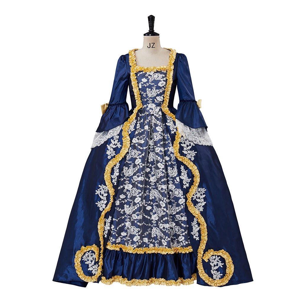 Women's Queen Marie Antoinette Inspired Rococo Ball Gown - Gothic Victorian Dress Costume for Adult Women - Astricos