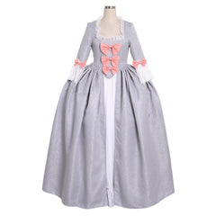 Women's Astricos Rococo Ball Gown | Grey Victorian Dress | Colonial Era Princess Costume - Astricos