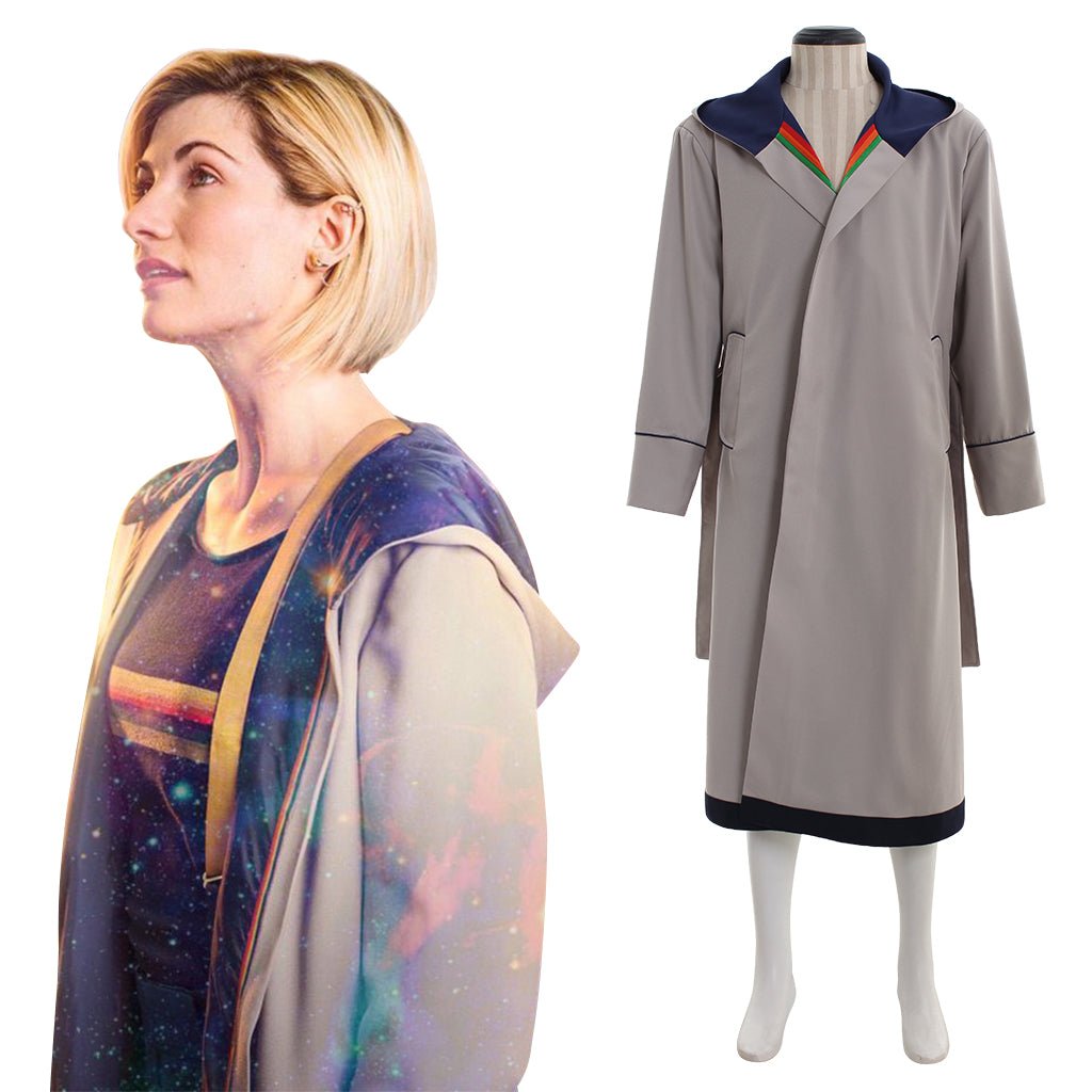 Women's Astricos Jodie Coat - Slim Fit Belted Doctor Who Cosplay Trenchcoat - Astricos