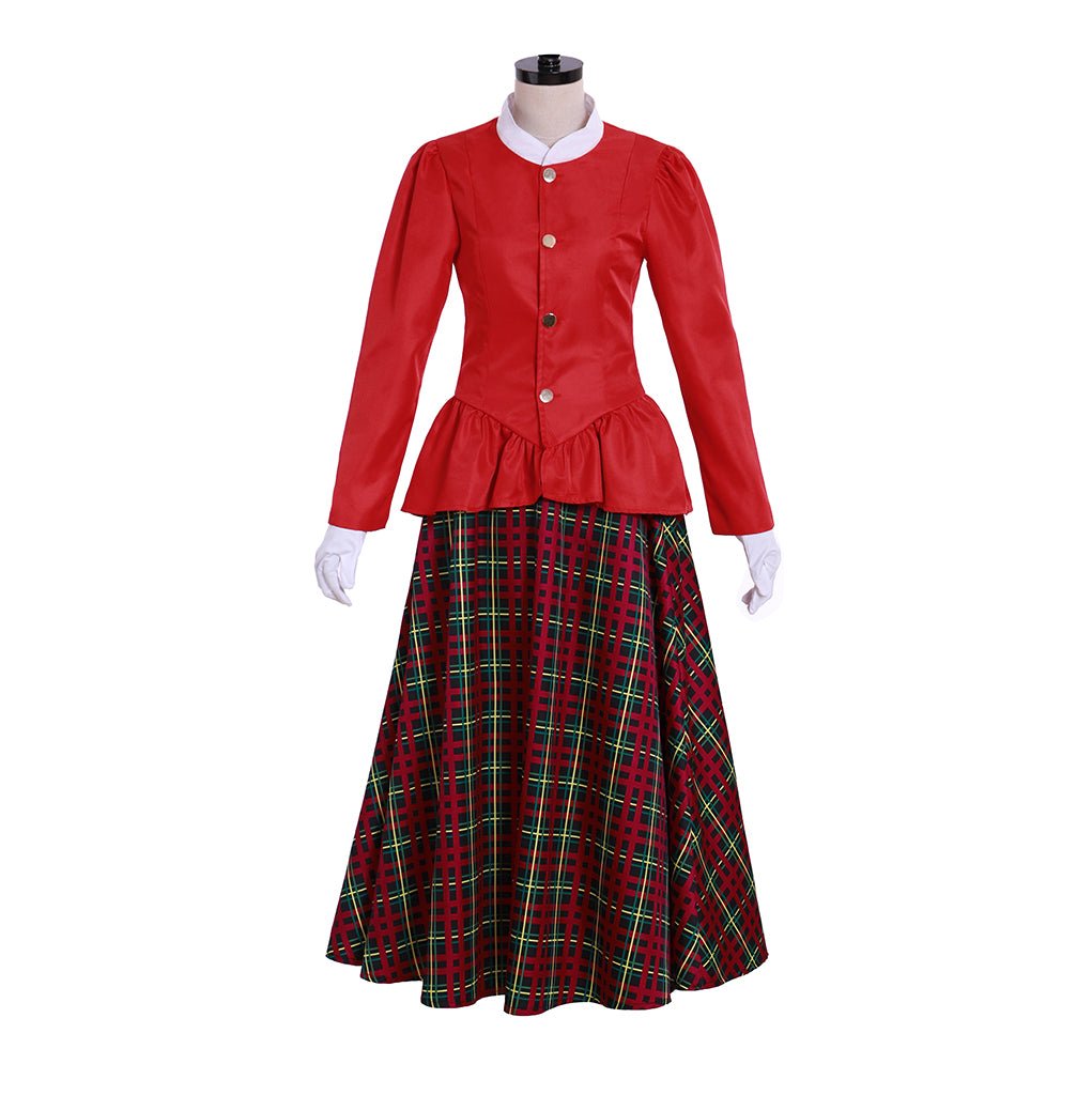 Women's Astricos Victorian Christmas Carolers Costume | Elegant Dickens Holiday Dress - Astricos