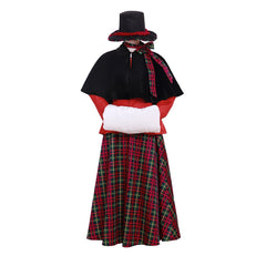 Women's Astricos Victorian Christmas Carolers Costume | Elegant Dickens Holiday Dress - Astricos