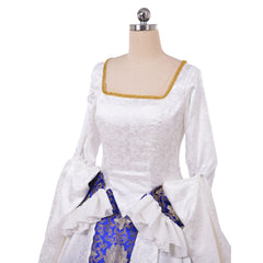 Women’s Tudor Elizabethan Renaissance Dress | White Gown | Astricos Cosplay & Halloween Costume - Astricos