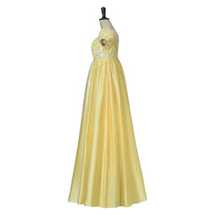 Stunning Yellow Silk Empire Gown | Astricos Regency-Inspired Cosplay Dress - Astricos